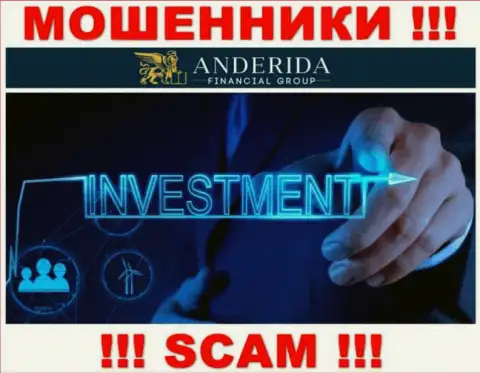 Anderida Group жульничают, оказывая неправомерные услуги в сфере Investing