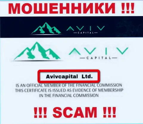 Вот кто владеет брендом Aviv Capitals это AvivCapital Ltd