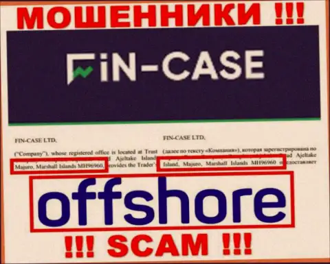 Marshall Islands - оффшорное место регистрации мошенников Fin-Case Com, предложенное на их интернет-сервисе