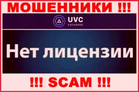 У мошенников UVC Exchange на сайте не размещен номер лицензии конторы !!! Будьте крайне внимательны