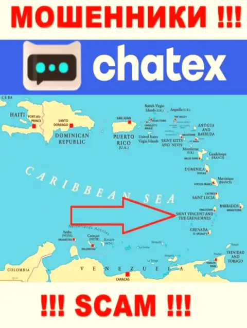 Не верьте интернет-разводилам Чатекс, т.к. они разместились в оффшоре: St. Vincent & the Grenadines