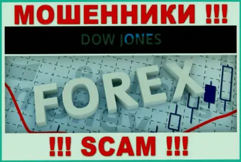 DowJones Market заявляют своим клиентам, что оказывают услуги в сфере Форекс