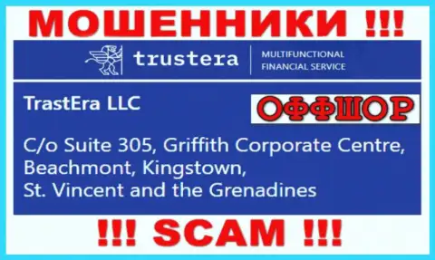 Suite 305, Griffith Corporate Centre, Beachmont, Kingstown, St. Vincent and the Grenadines - офшорный адрес мошенников Трустера, приведенный у них на ресурсе, БУДЬТЕ БДИТЕЛЬНЫ !!!