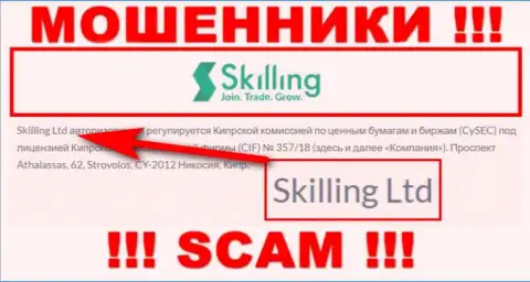 Компания Skilling находится под крышей конторы Skilling Ltd