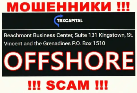 ТБХ Капитал - это ЛОХОТРОНЩИКИ !!! Спрятались в оффшоре по адресу - Бизнес-центр Бичмонт, Сьют 131 Кингстаун, Сент-Винсент и Гренадины
