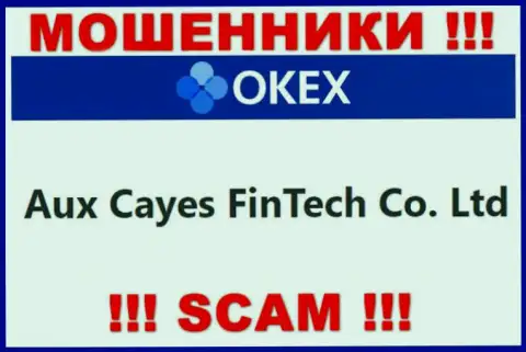 Aux Cayes FinTech Co. Ltd - это организация, управляющая интернет-мошенниками ОКекс
