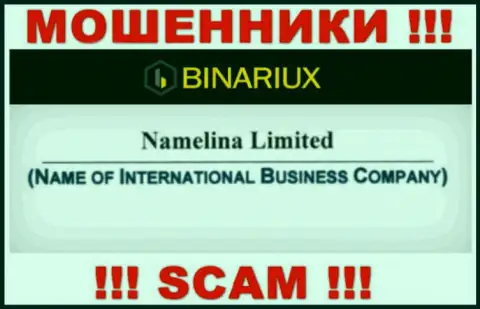 Binariux - это ворюги, а управляет ими Namelina Limited