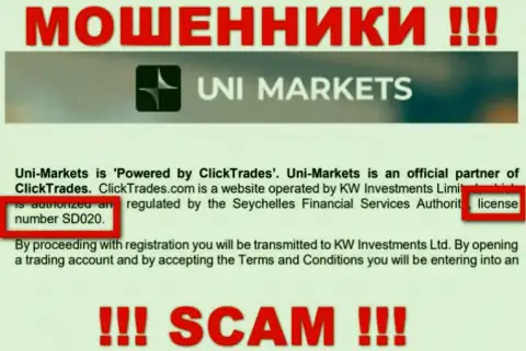 Будьте очень осторожны, UNIMarkets выманивают финансовые активы, хоть и предоставили лицензию на сайте