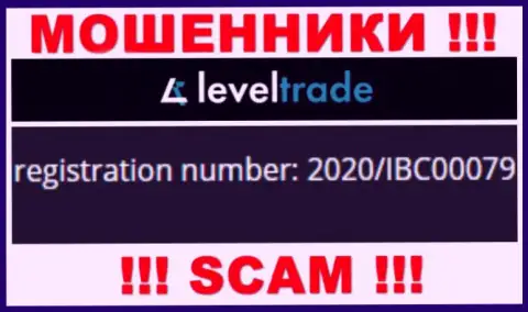 LevelTrade оказалось имеют номер регистрации - 2020/IBC00079