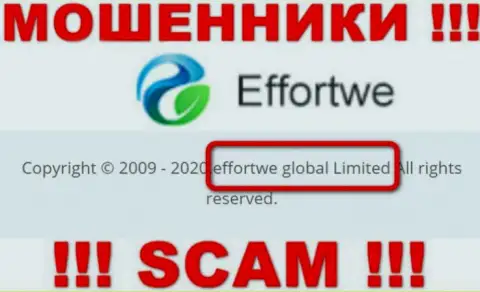 На портале Effortwe сказано, что Effortwe Global Limited - это их юр. лицо, однако это не значит, что они честны