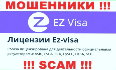 Неправомерно действующая компания ЕЗ Виза контролируется мошенниками - FCA