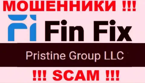 Юридическое лицо, которое владеет мошенниками FinFix - это Pristine Group LLC