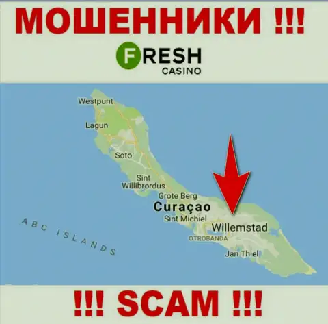 Curaçao - здесь, в оффшоре, базируются internet-воры FreshCasino