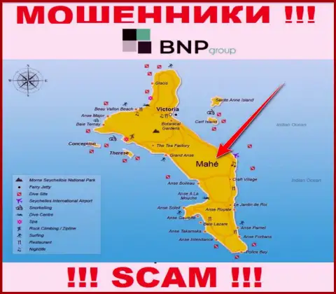 BNP Group находятся на территории - Mahe, Seychelles, остерегайтесь взаимодействия с ними