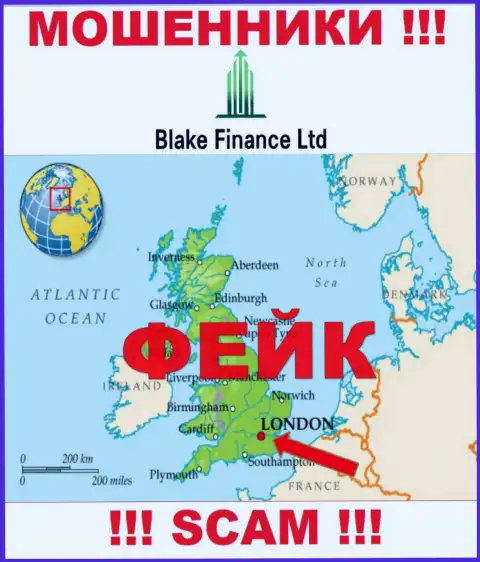 Достоверную информацию о юрисдикции Blake-Finance Com не найти, на сайте организации только липовые сведения