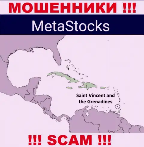 Из организации MetaStocks денежные активы вывести невозможно, они имеют оффшорную регистрацию: Kingstown, St. Vincent and the Grenadines