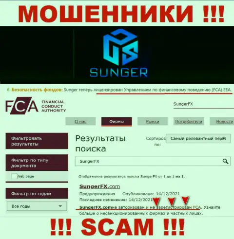 Не рекомендуем работать с internet-мошенниками SungerFX, поскольку у них нет регулирующего органа