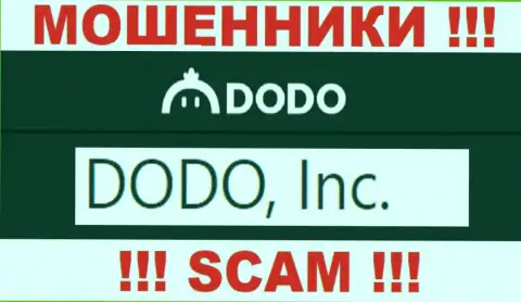 DODO, Inc это мошенники, а управляет ими DODO, Inc
