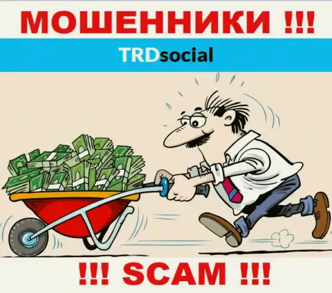 Совместное взаимодействие с организацией TRD Social дохода не принесет, ведь это КИДАЛЫ и МОШЕННИКИ